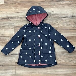Joe Fresh Kids Water Resistant Polka Dot Raincoat
